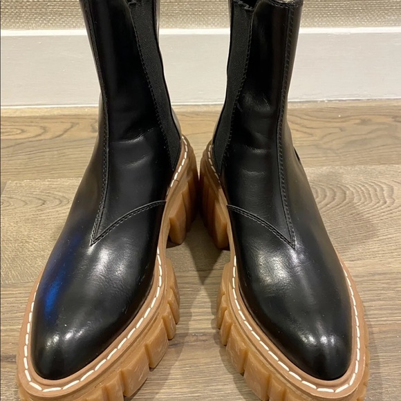 Stella McCartney Emilie Platform Chelsea Boots In Black/Gum Size 36.5 - Picture 3 of 16